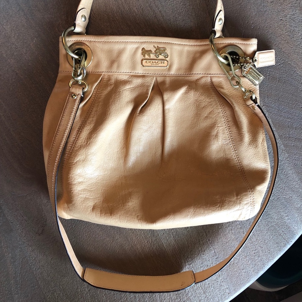 Crossbody leather bag - size medium